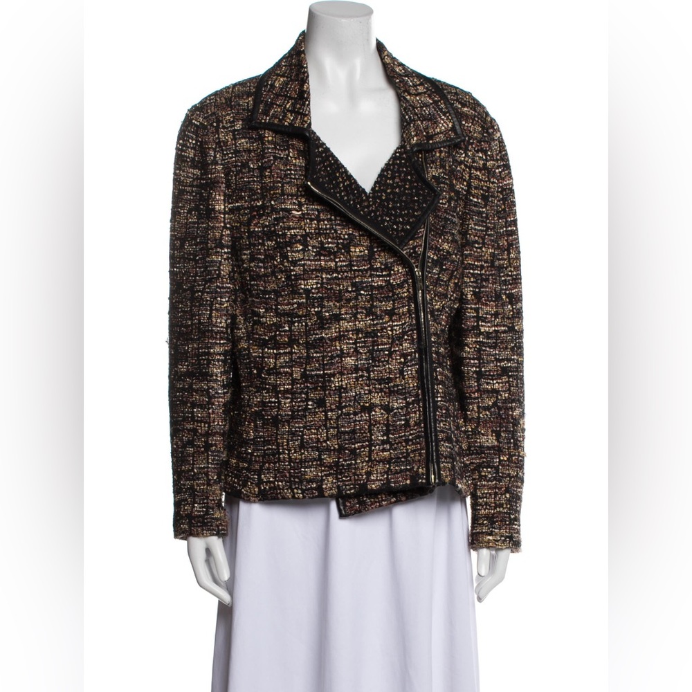 St. John Tweed Pattern Blazer - image 2